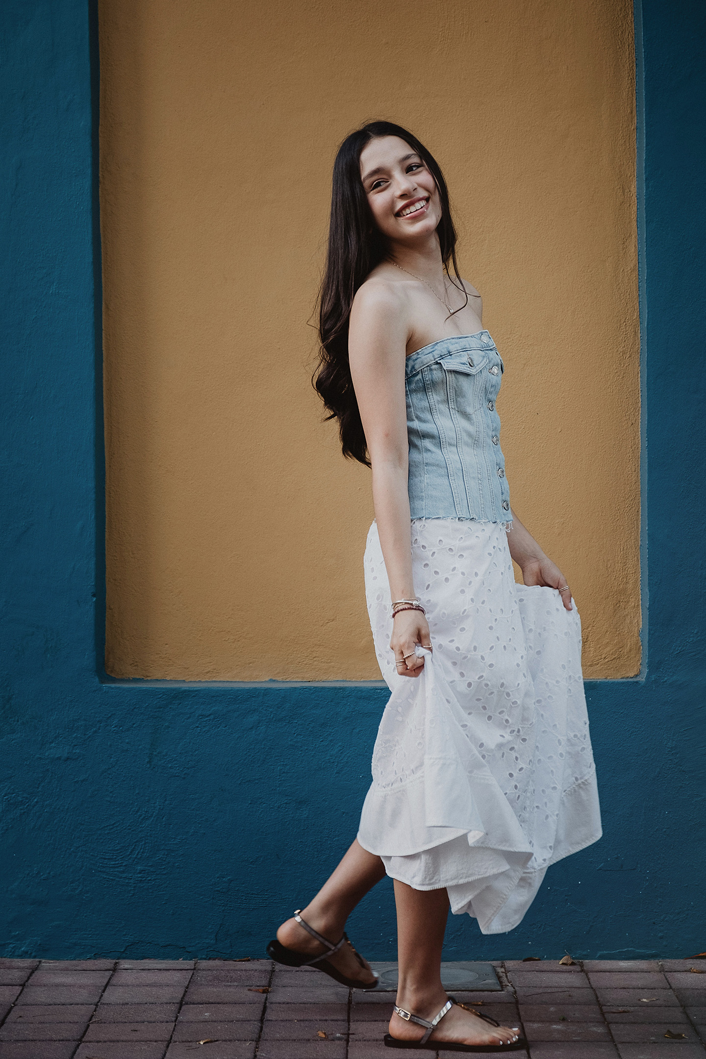 Sesión casual quinceañera en el centro de Mazatlán