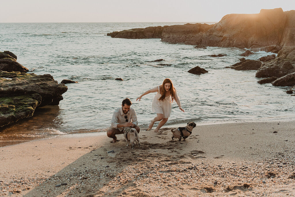 Sesión de pareja en Mazatlán de Xiomara y Alejandro junto al mar