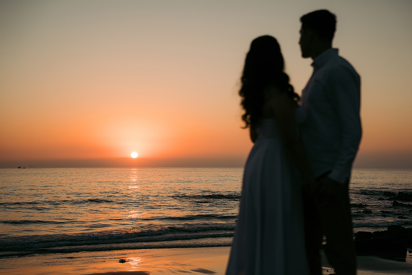 Anahi y Efrain durante su sesión save the date en Mazatlán